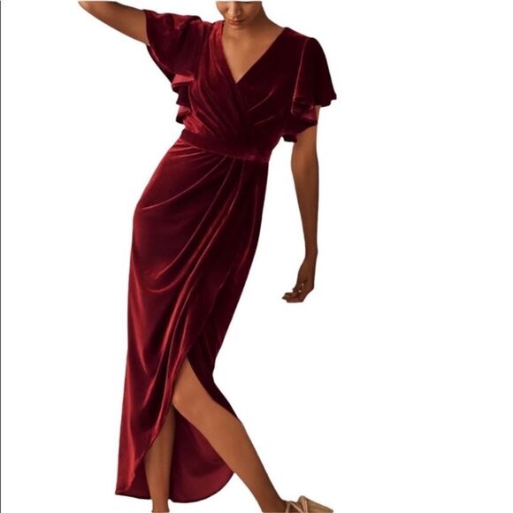 BHLDN Dover  Velvet Dress size 4 - Picture 3 of 16